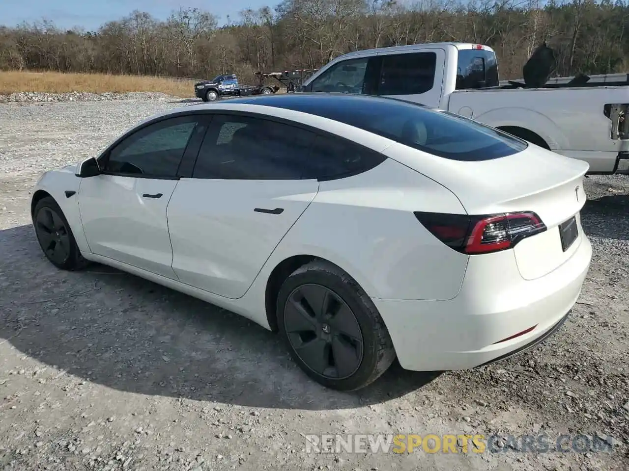 2 Photograph of a damaged car 5YJ3E1EA8PF555117 TESLA MODEL 3 2023