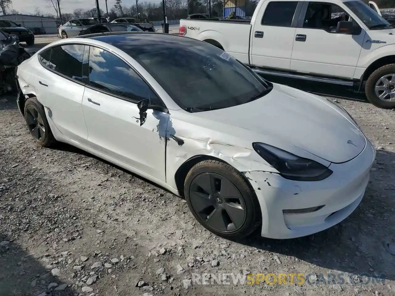 4 Photograph of a damaged car 5YJ3E1EA8PF555117 TESLA MODEL 3 2023