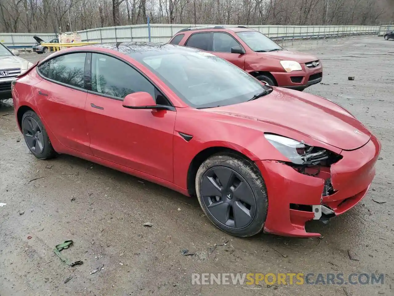 4 Photograph of a damaged car 5YJ3E1EA8PF568062 TESLA MODEL 3 2023