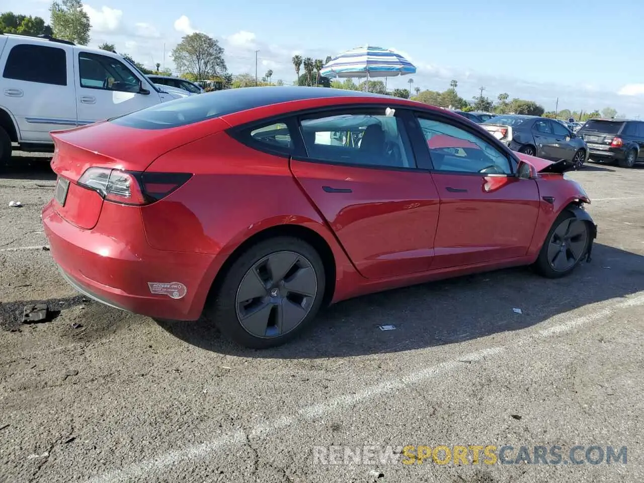 3 Photograph of a damaged car 5YJ3E1EA8PF570054 TESLA MODEL 3 2023