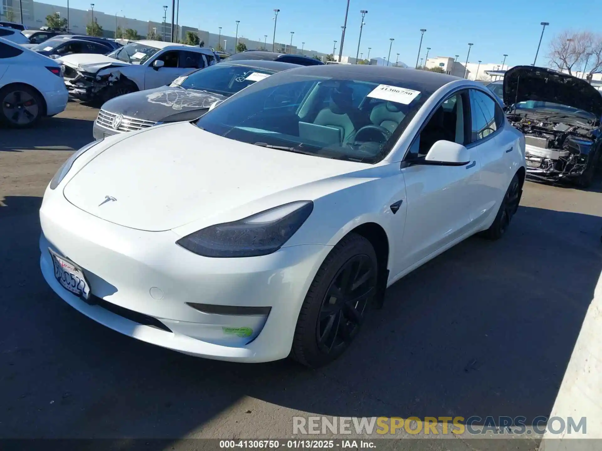 2 Photograph of a damaged car 5YJ3E1EA8PF573259 TESLA MODEL 3 2023