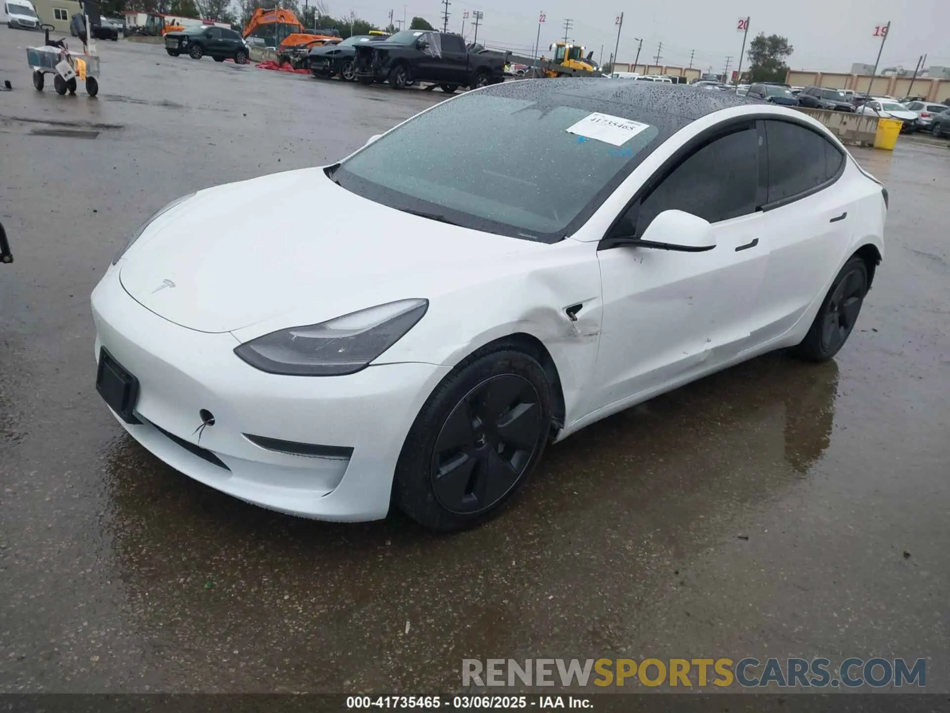 2 Photograph of a damaged car 5YJ3E1EA8PF578199 TESLA MODEL 3 2023