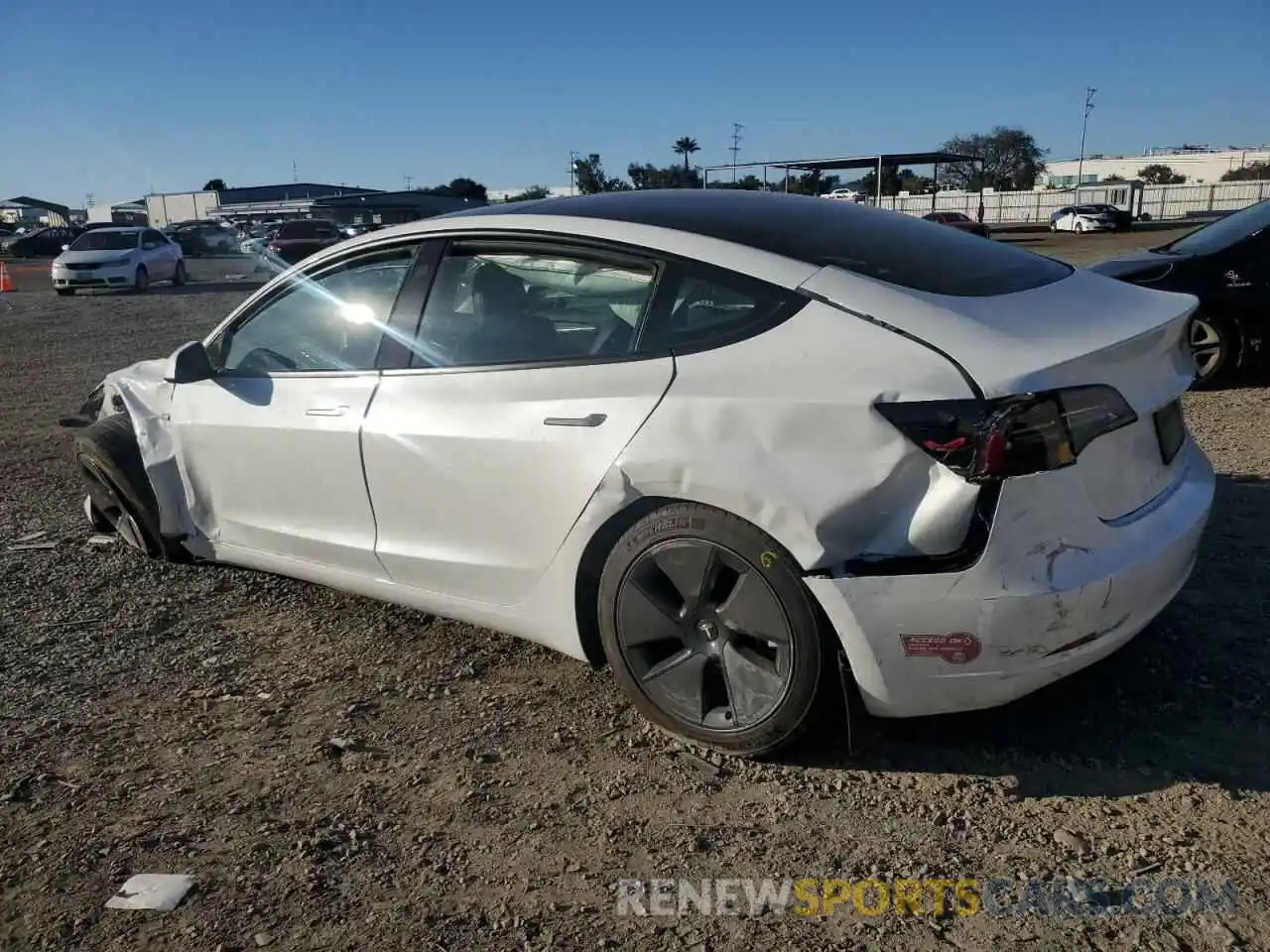 2 Photograph of a damaged car 5YJ3E1EA8PF593141 TESLA MODEL 3 2023