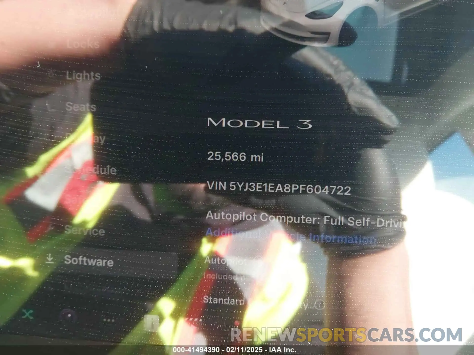 7 Photograph of a damaged car 5YJ3E1EA8PF604722 TESLA MODEL 3 2023
