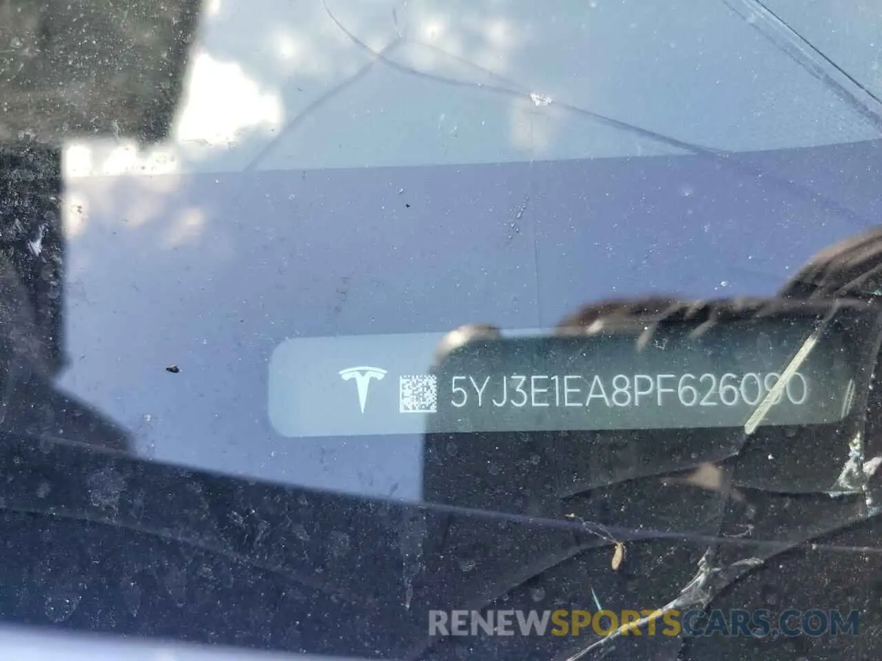 12 Photograph of a damaged car 5YJ3E1EA8PF626090 TESLA MODEL 3 2023