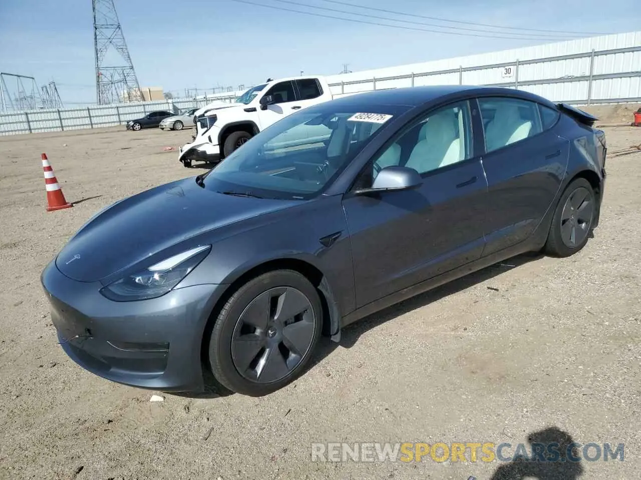 1 Photograph of a damaged car 5YJ3E1EA8PF648073 TESLA MODEL 3 2023