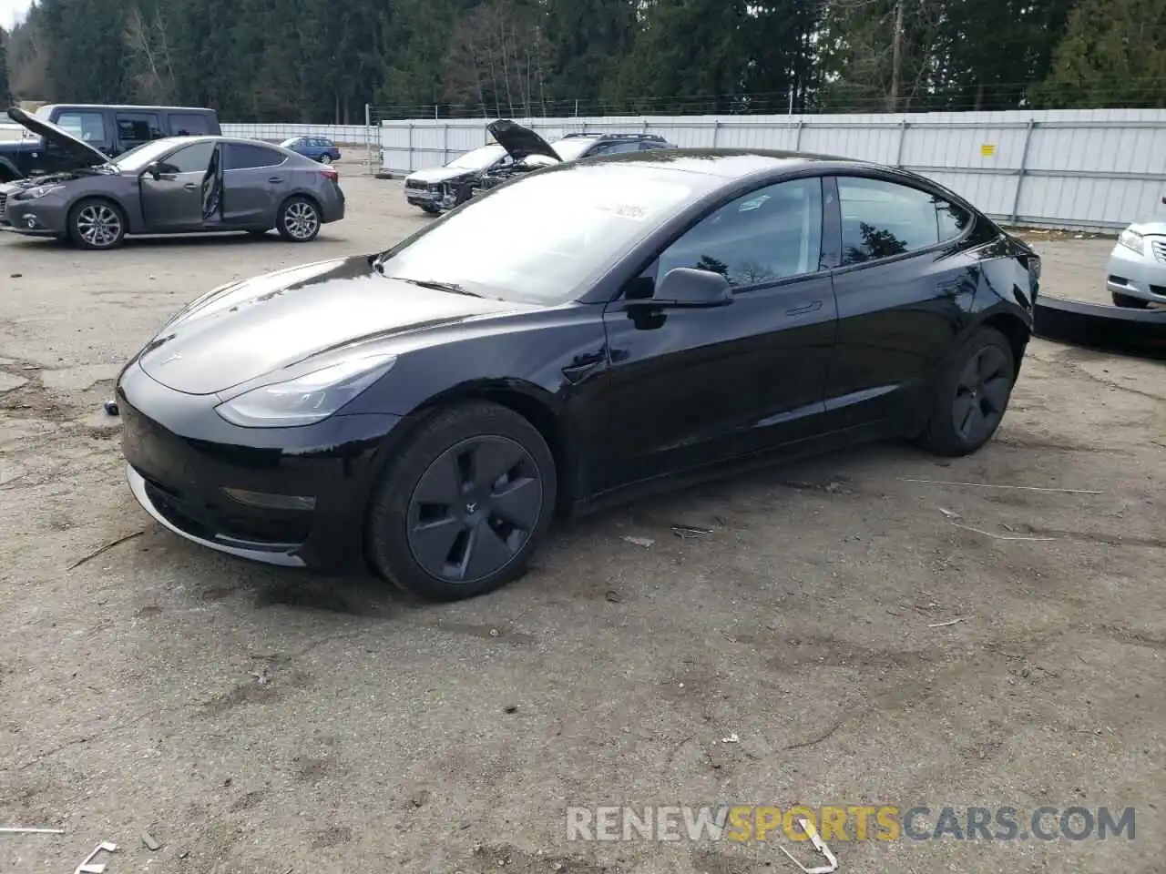 1 Photograph of a damaged car 5YJ3E1EA8PF652253 TESLA MODEL 3 2023