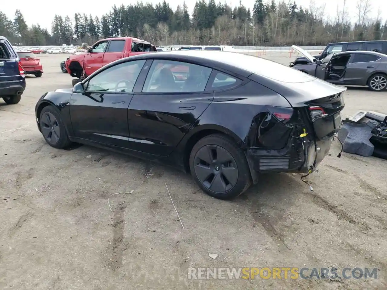 2 Photograph of a damaged car 5YJ3E1EA8PF652253 TESLA MODEL 3 2023