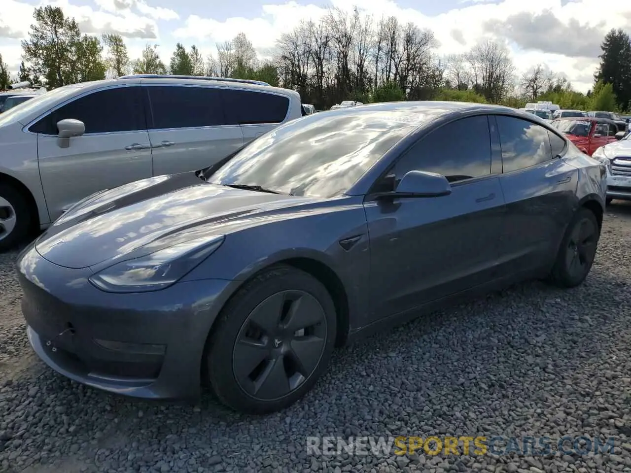 1 Photograph of a damaged car 5YJ3E1EA8PF655718 TESLA MODEL 3 2023