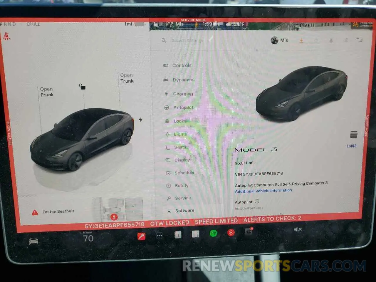 9 Photograph of a damaged car 5YJ3E1EA8PF655718 TESLA MODEL 3 2023