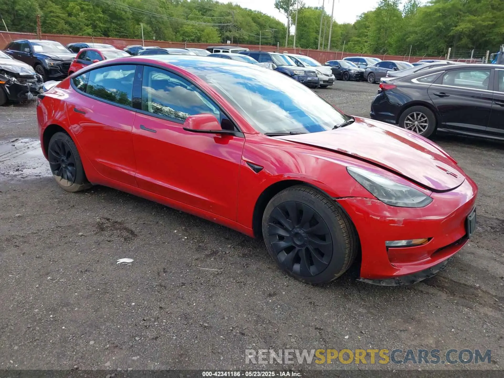 1 Photograph of a damaged car 5YJ3E1EA8PF663141 TESLA MODEL 3 2023