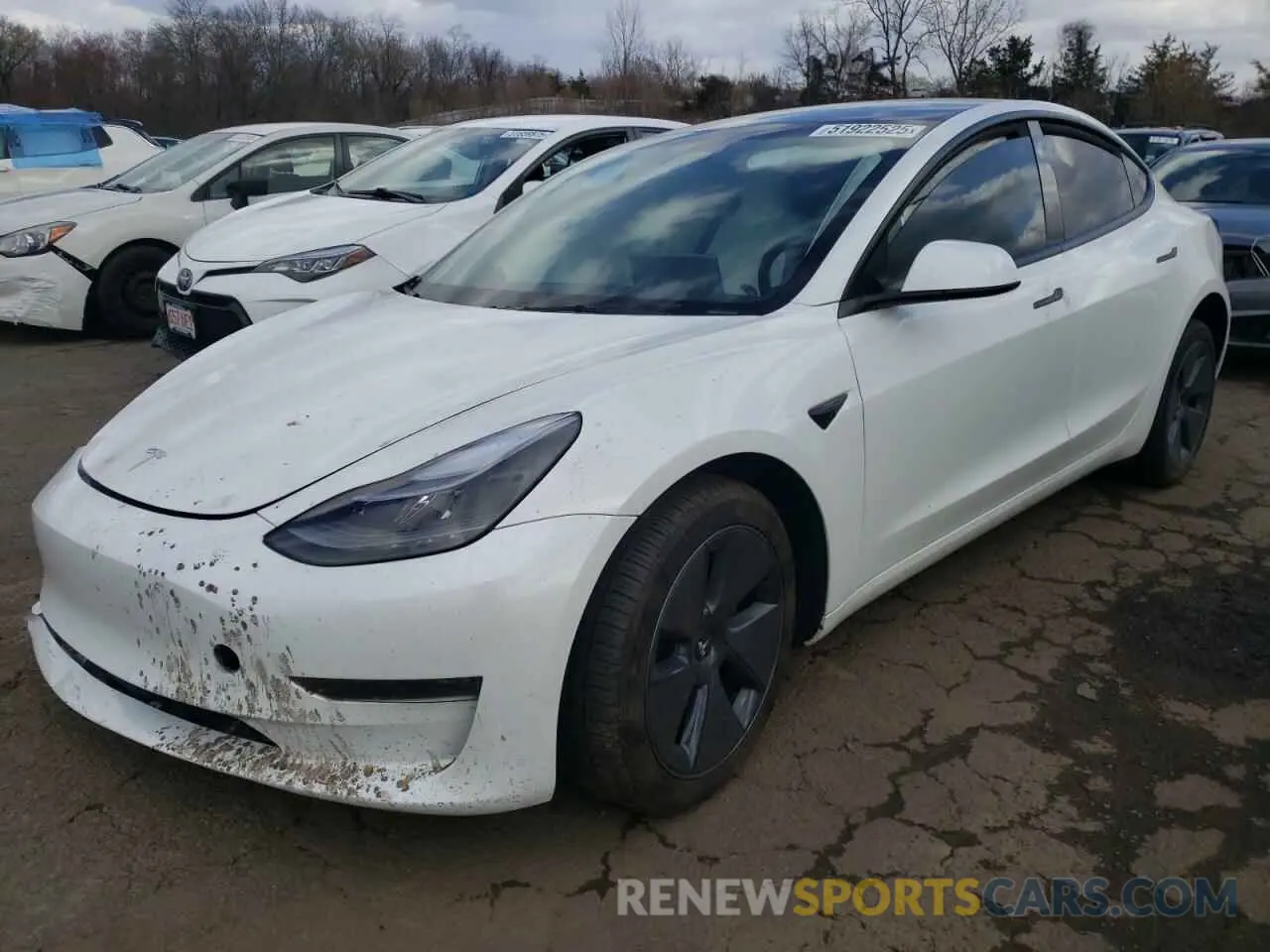 1 Photograph of a damaged car 5YJ3E1EA8PF671322 TESLA MODEL 3 2023