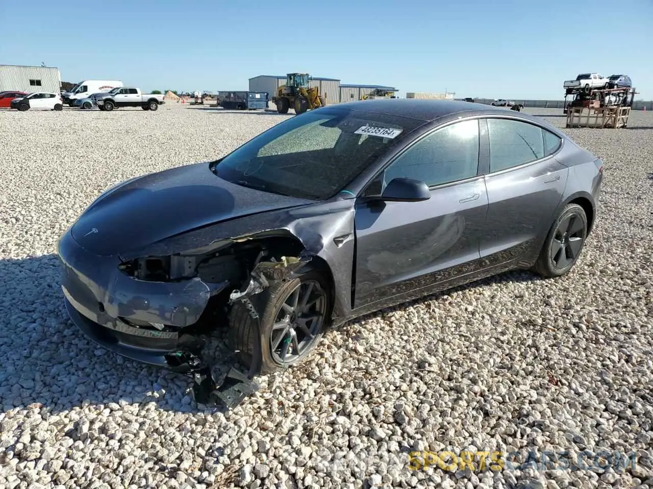 1 Photograph of a damaged car 5YJ3E1EA8PF672406 TESLA MODEL 3 2023
