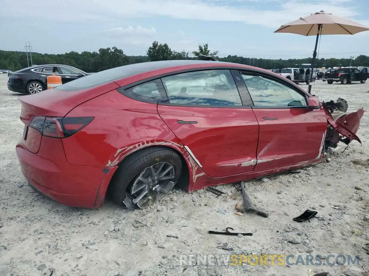 3 Photograph of a damaged car 5YJ3E1EA8PF674852 TESLA MODEL 3 2023