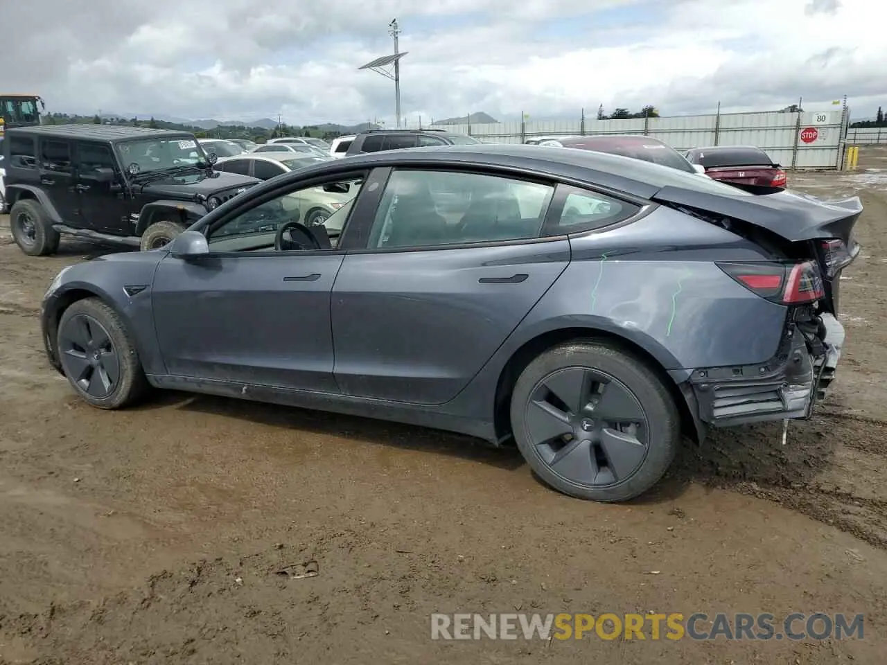 2 Photograph of a damaged car 5YJ3E1EA8PF677153 TESLA MODEL 3 2023