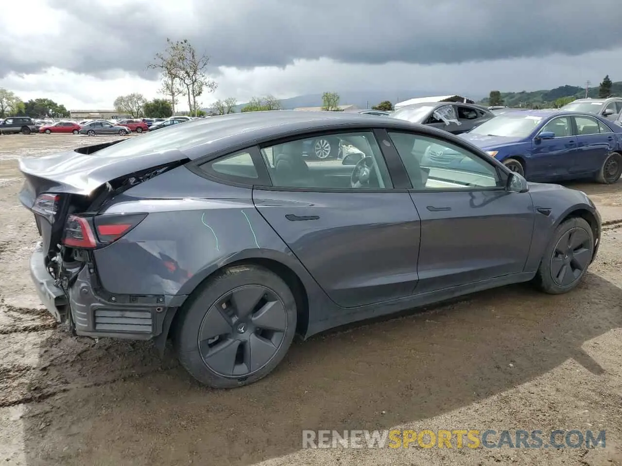 3 Photograph of a damaged car 5YJ3E1EA8PF677153 TESLA MODEL 3 2023