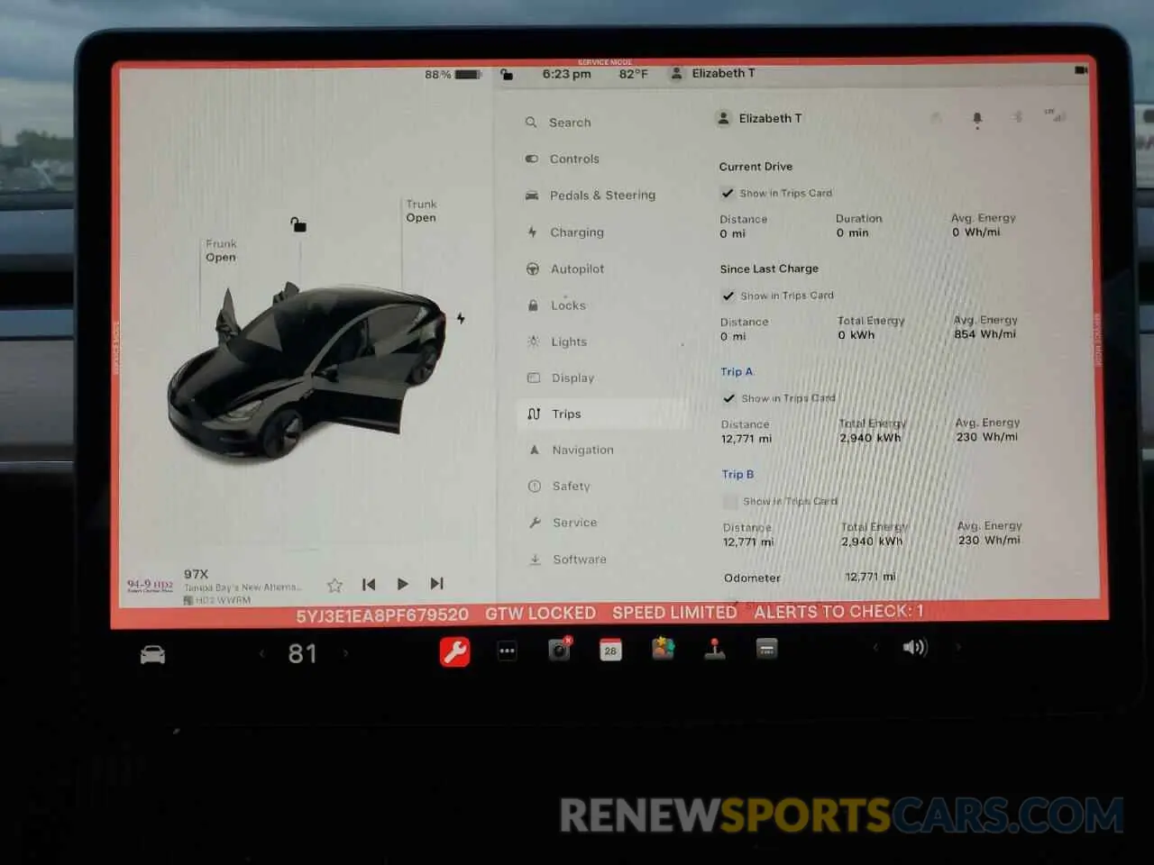 9 Photograph of a damaged car 5YJ3E1EA8PF679520 TESLA MODEL 3 2023