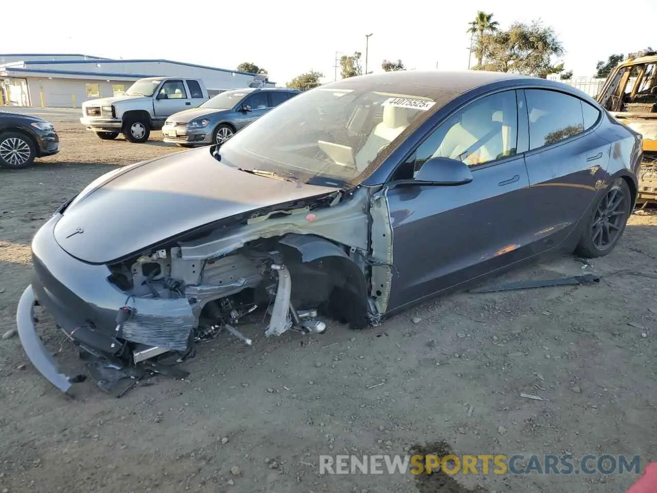 1 Photograph of a damaged car 5YJ3E1EA8PF682806 TESLA MODEL 3 2023