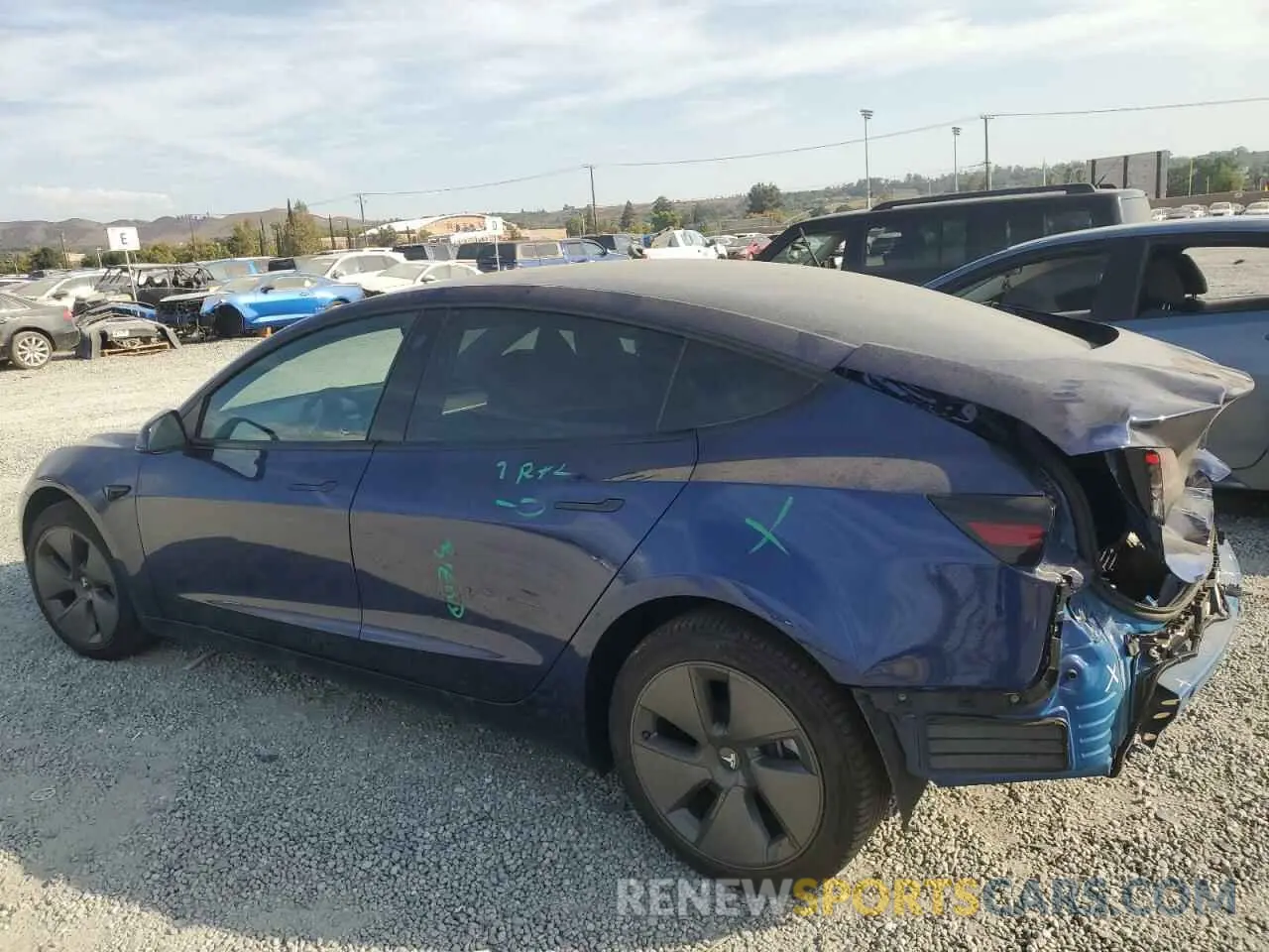 2 Photograph of a damaged car 5YJ3E1EA8PF682854 TESLA MODEL 3 2023