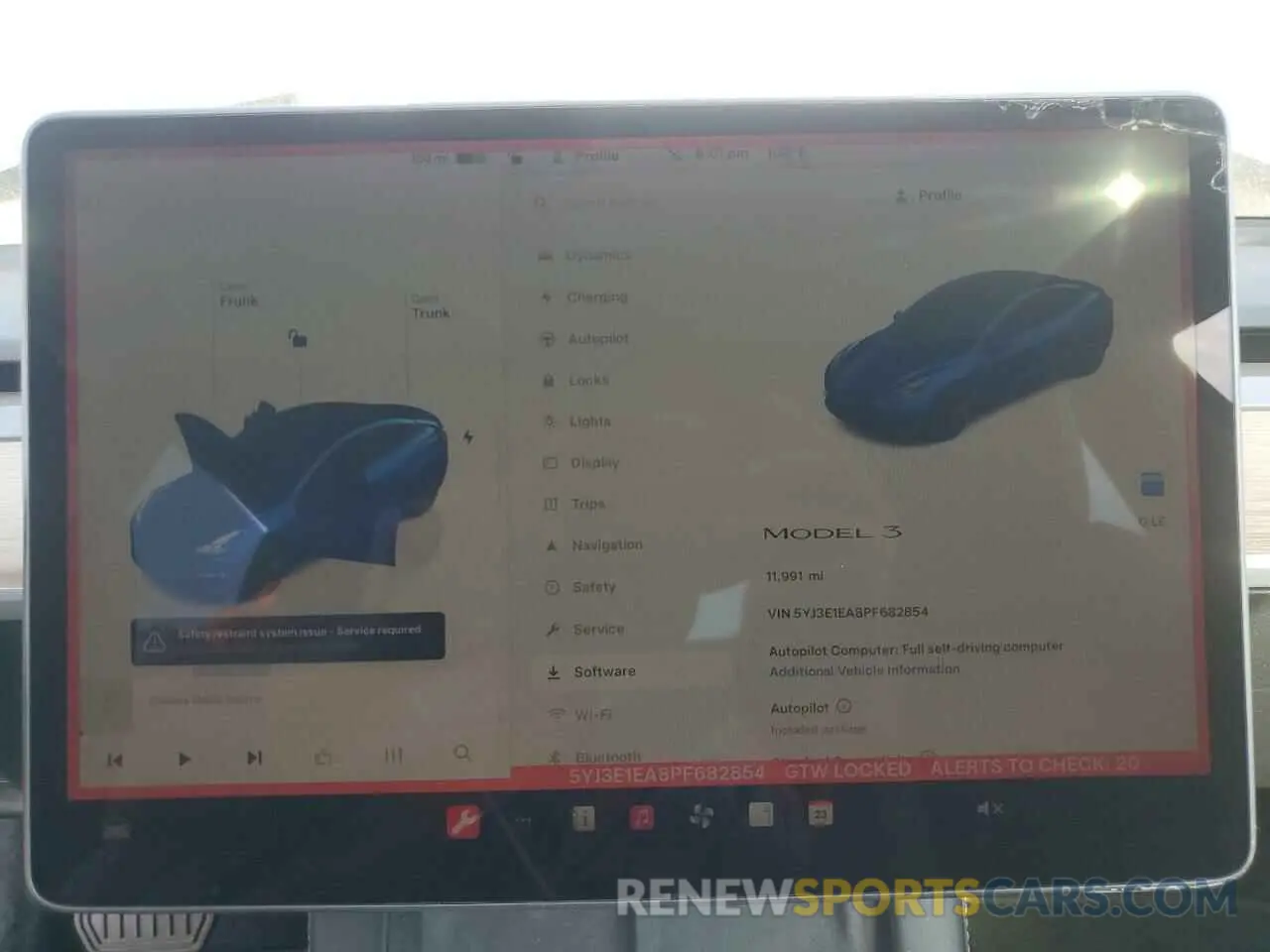 9 Photograph of a damaged car 5YJ3E1EA8PF682854 TESLA MODEL 3 2023