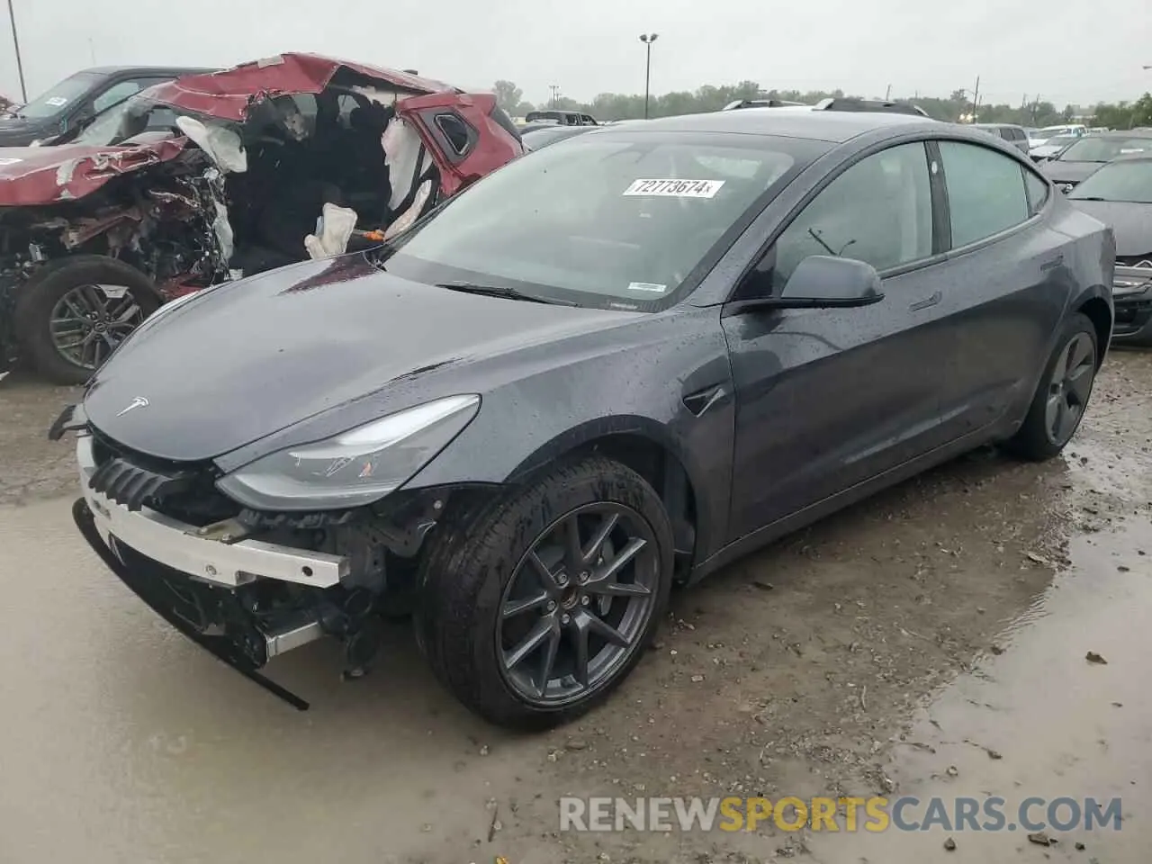 1 Photograph of a damaged car 5YJ3E1EA8PF683258 TESLA MODEL 3 2023