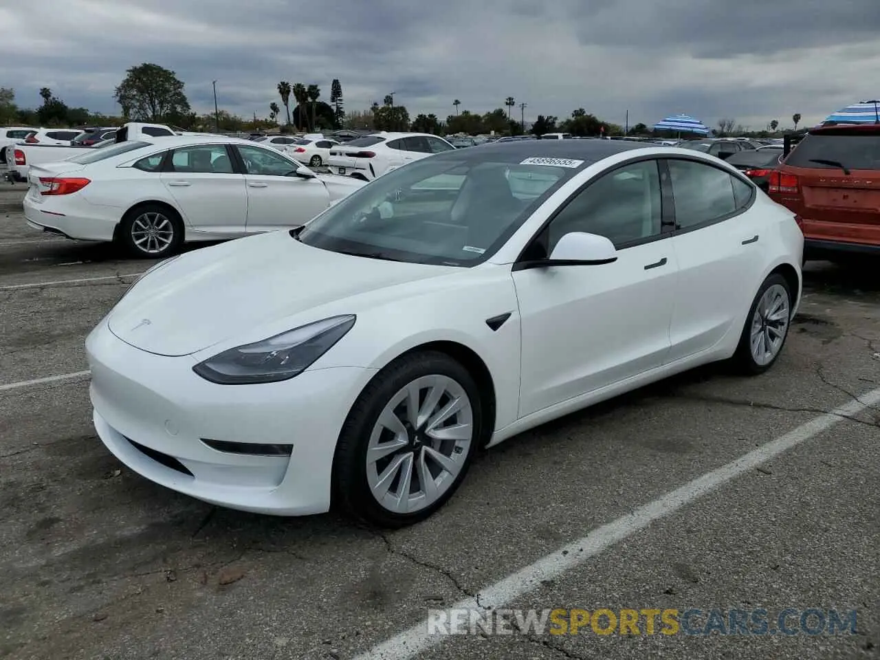 1 Photograph of a damaged car 5YJ3E1EA8PF683731 TESLA MODEL 3 2023