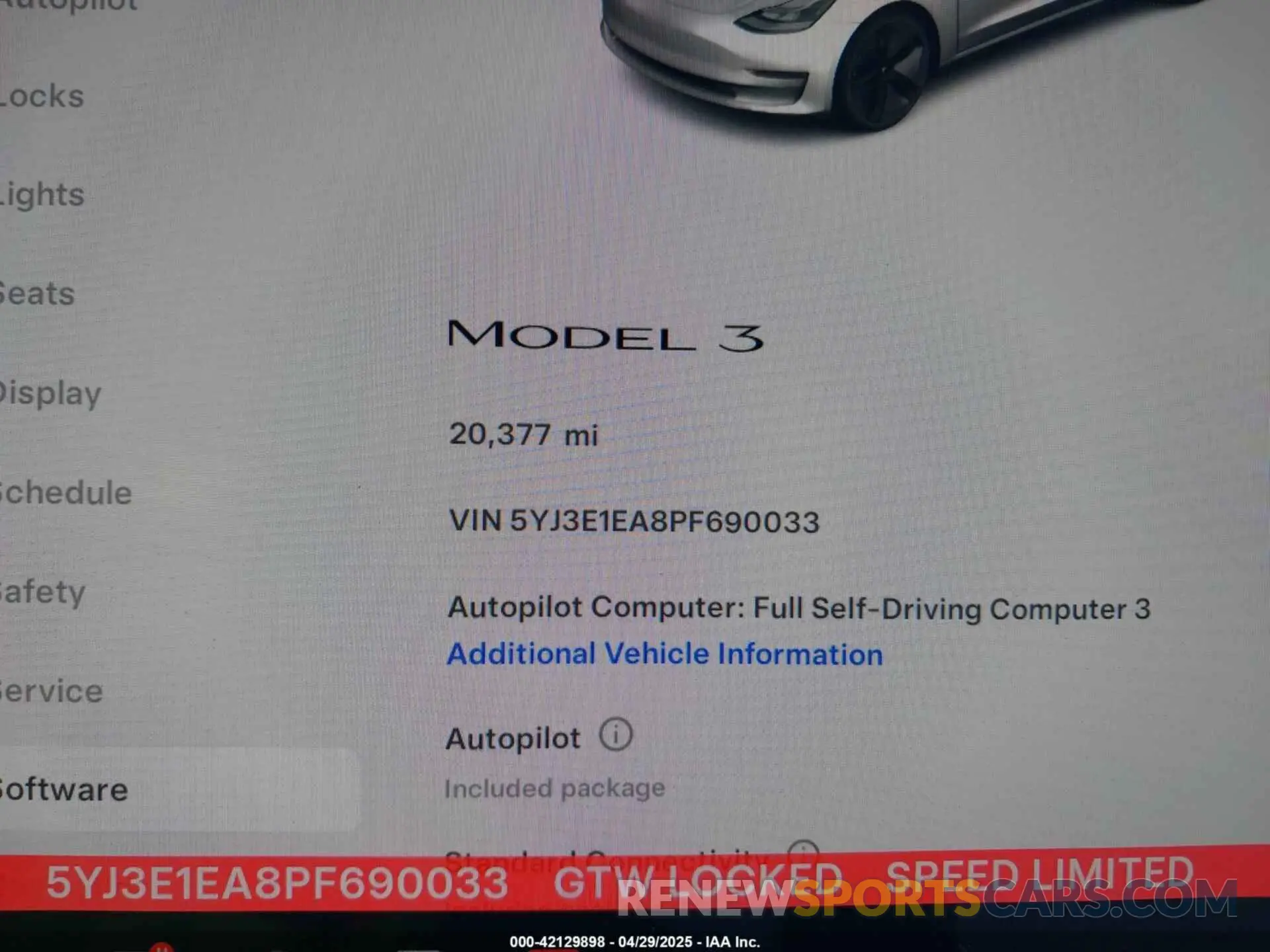 15 Photograph of a damaged car 5YJ3E1EA8PF690033 TESLA MODEL 3 2023