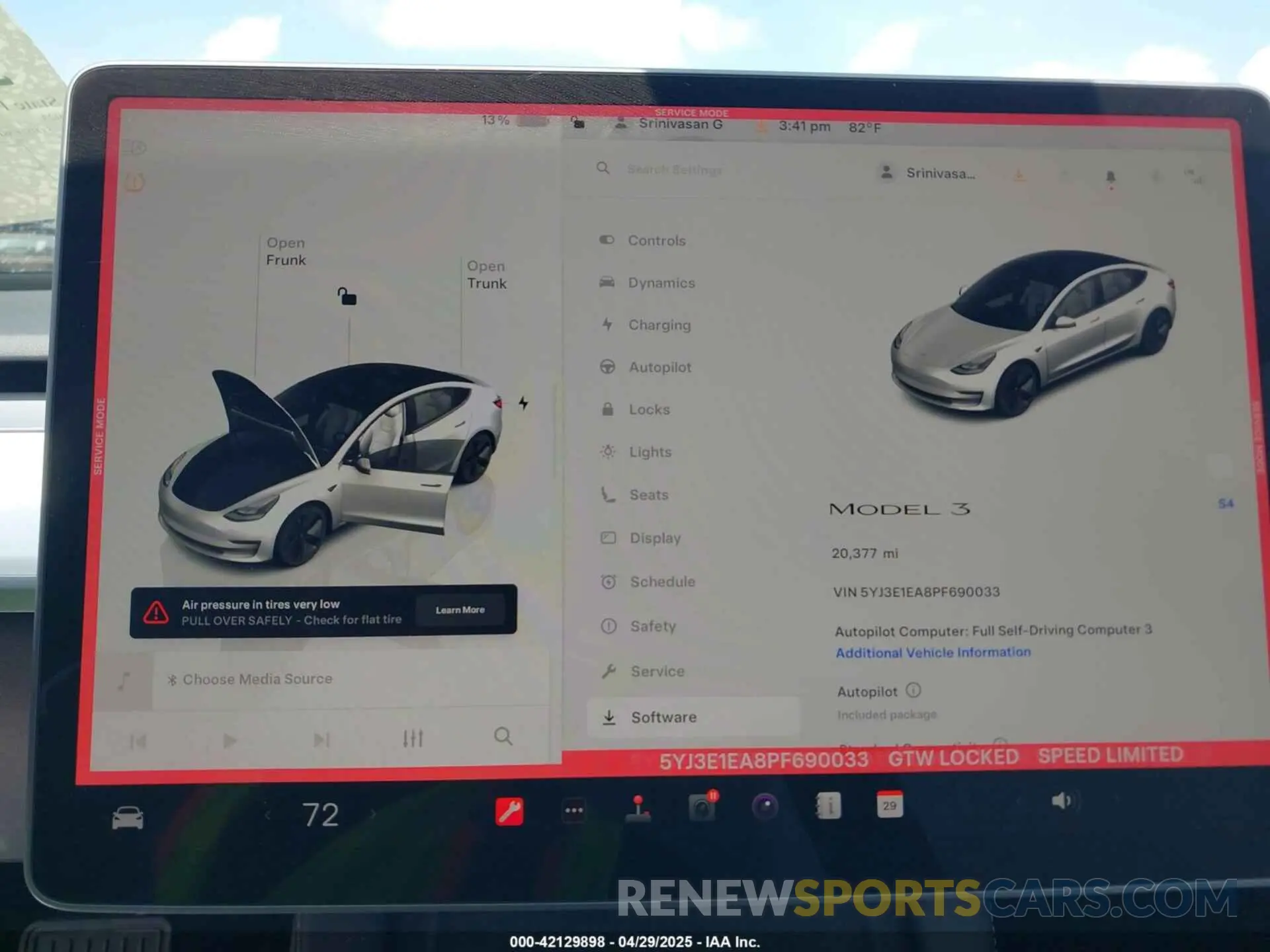 7 Photograph of a damaged car 5YJ3E1EA8PF690033 TESLA MODEL 3 2023