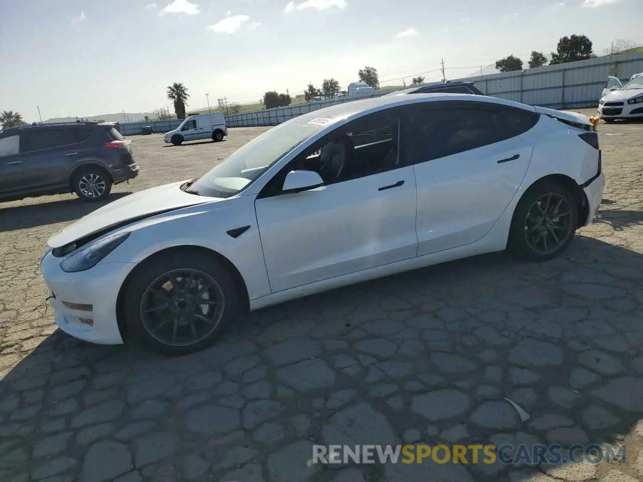 1 Photograph of a damaged car 5YJ3E1EA8PF715450 TESLA MODEL 3 2023