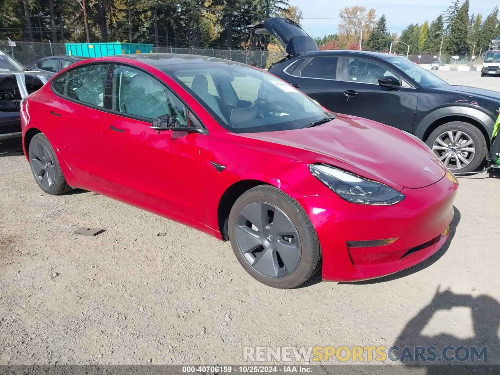 1 Photograph of a damaged car 5YJ3E1EA9PF382563 TESLA MODEL 3 2023