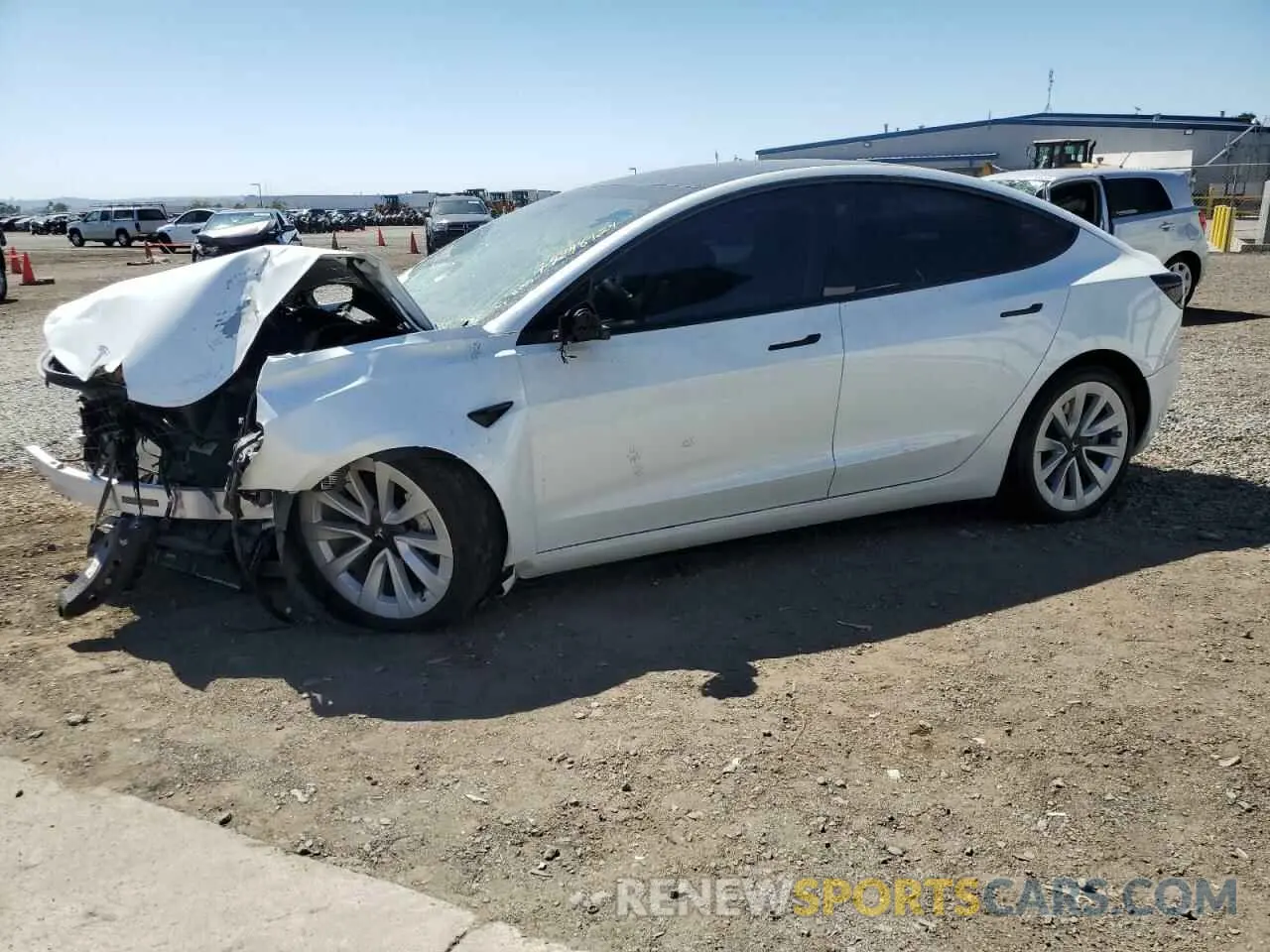 1 Photograph of a damaged car 5YJ3E1EA9PF383213 TESLA MODEL 3 2023