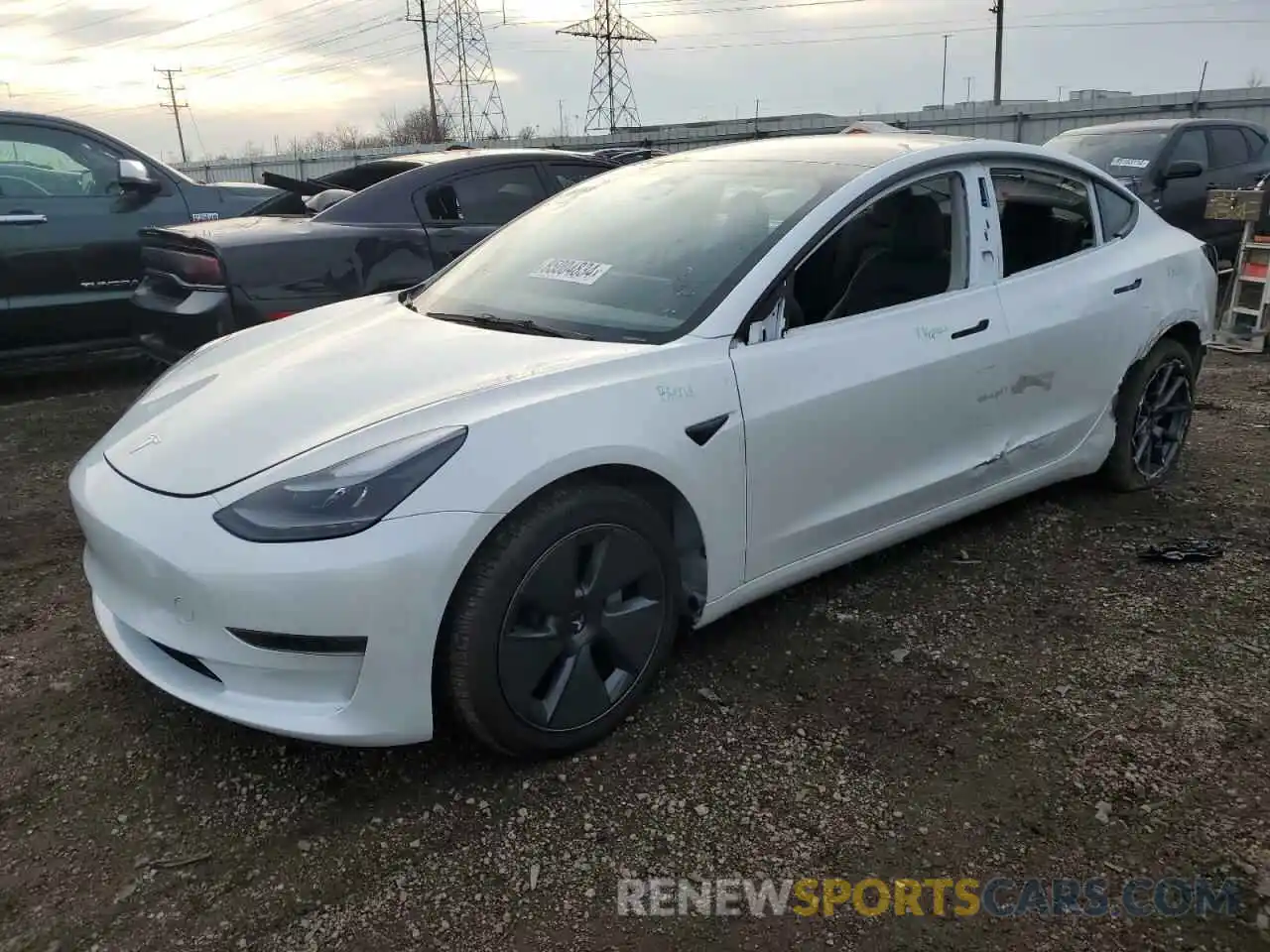 1 Photograph of a damaged car 5YJ3E1EA9PF402598 TESLA MODEL 3 2023