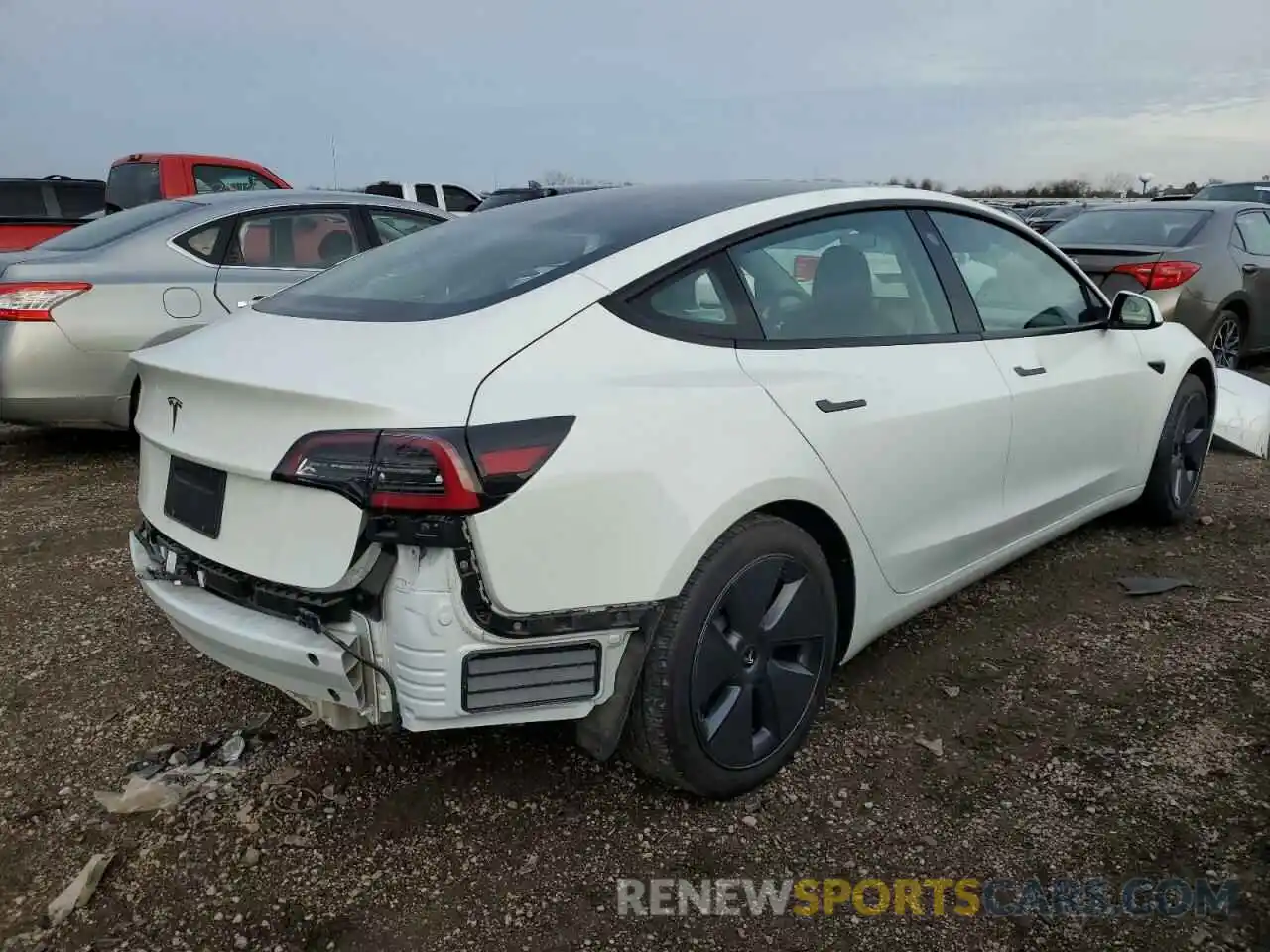 3 Photograph of a damaged car 5YJ3E1EA9PF402598 TESLA MODEL 3 2023