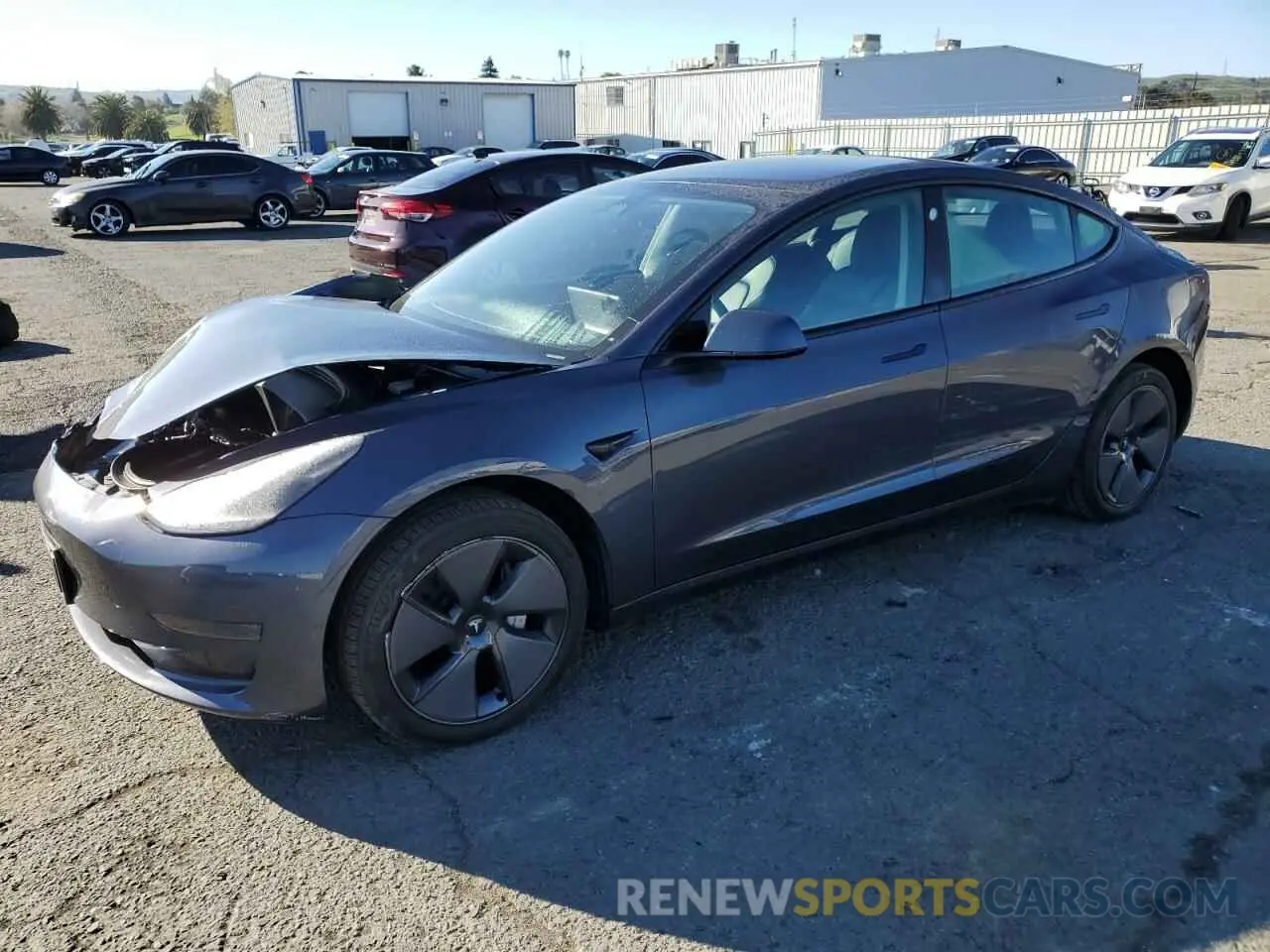1 Photograph of a damaged car 5YJ3E1EA9PF406411 TESLA MODEL 3 2023