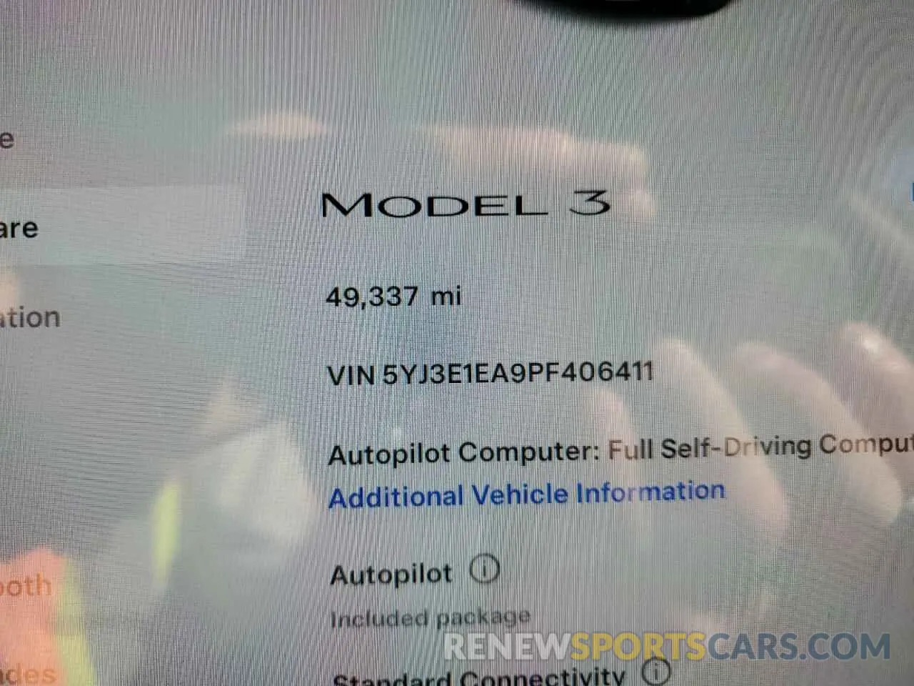 9 Photograph of a damaged car 5YJ3E1EA9PF406411 TESLA MODEL 3 2023