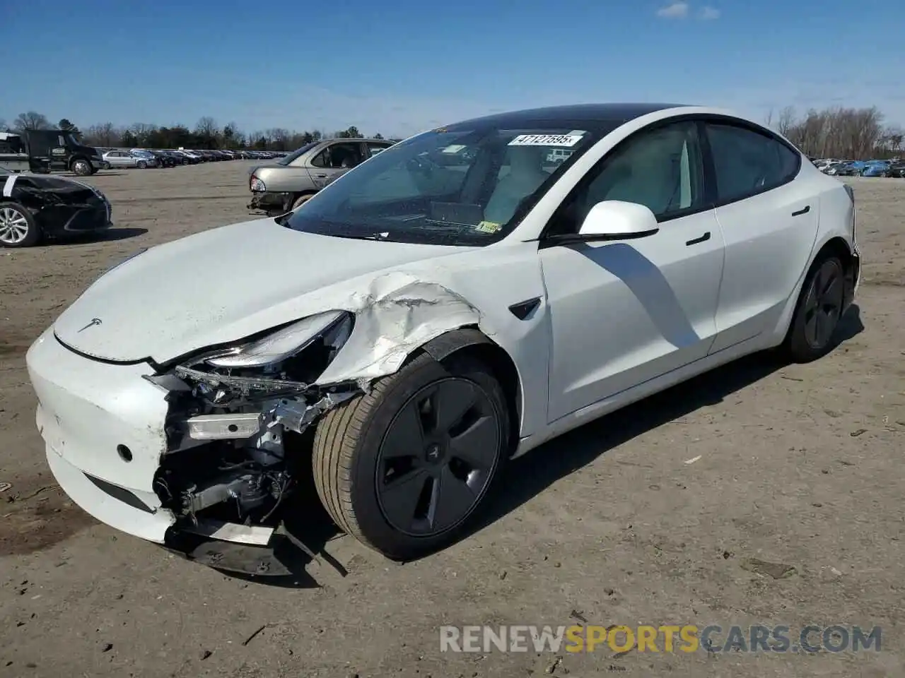 1 Photograph of a damaged car 5YJ3E1EA9PF425427 TESLA MODEL 3 2023