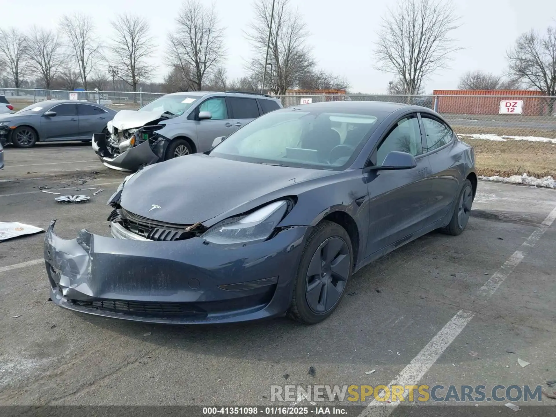 2 Photograph of a damaged car 5YJ3E1EA9PF426173 TESLA MODEL 3 2023