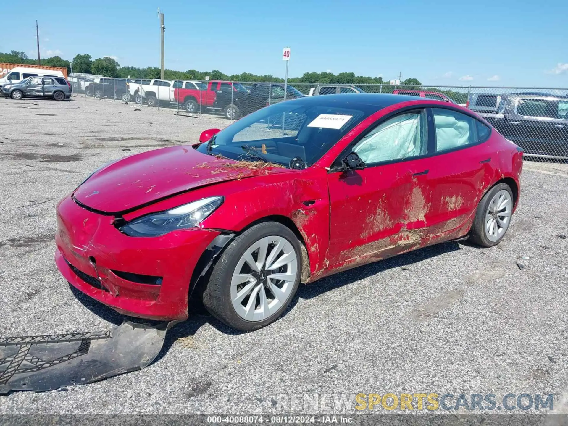 2 Photograph of a damaged car 5YJ3E1EA9PF451204 TESLA MODEL 3 2023