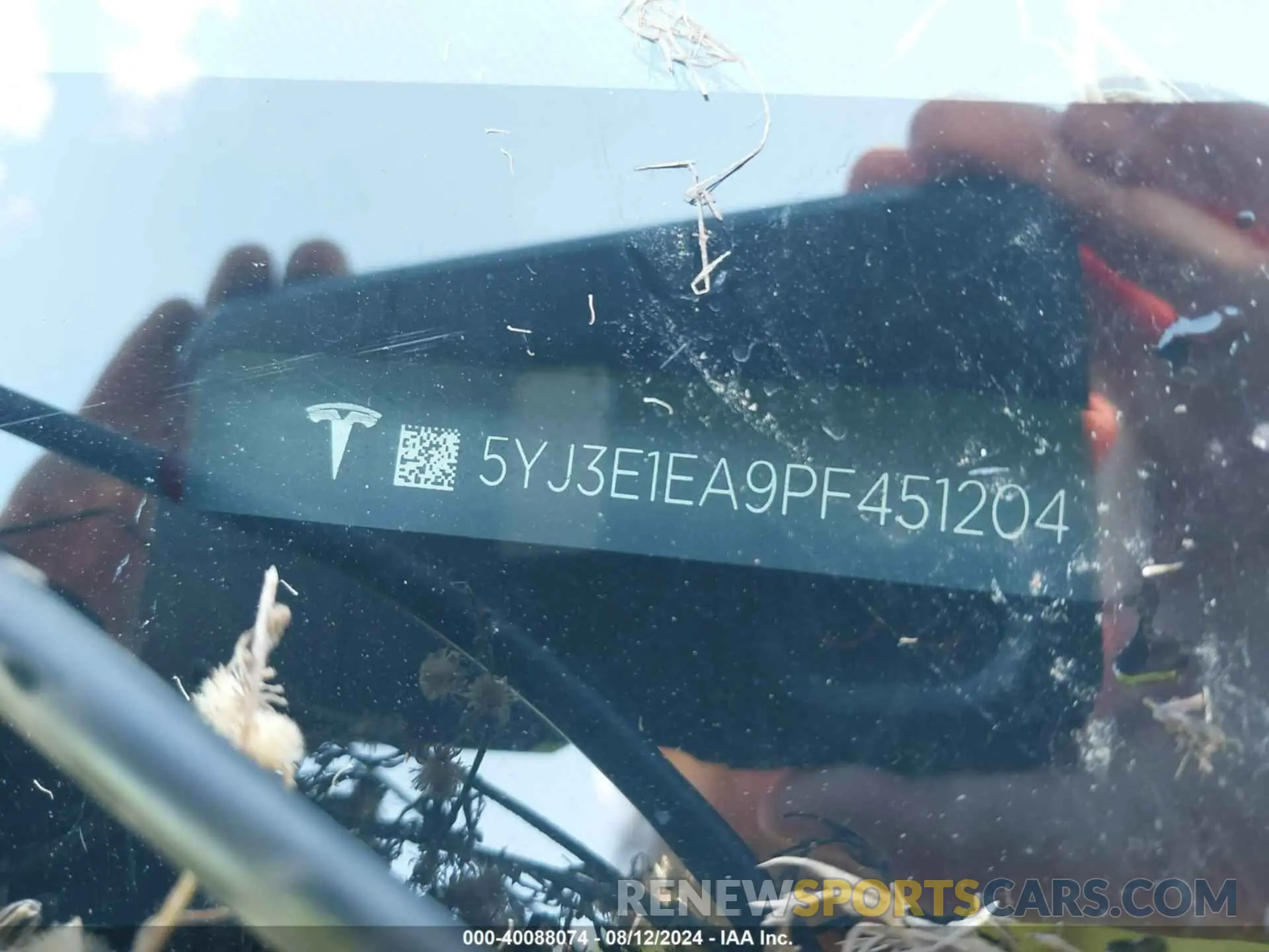 9 Photograph of a damaged car 5YJ3E1EA9PF451204 TESLA MODEL 3 2023