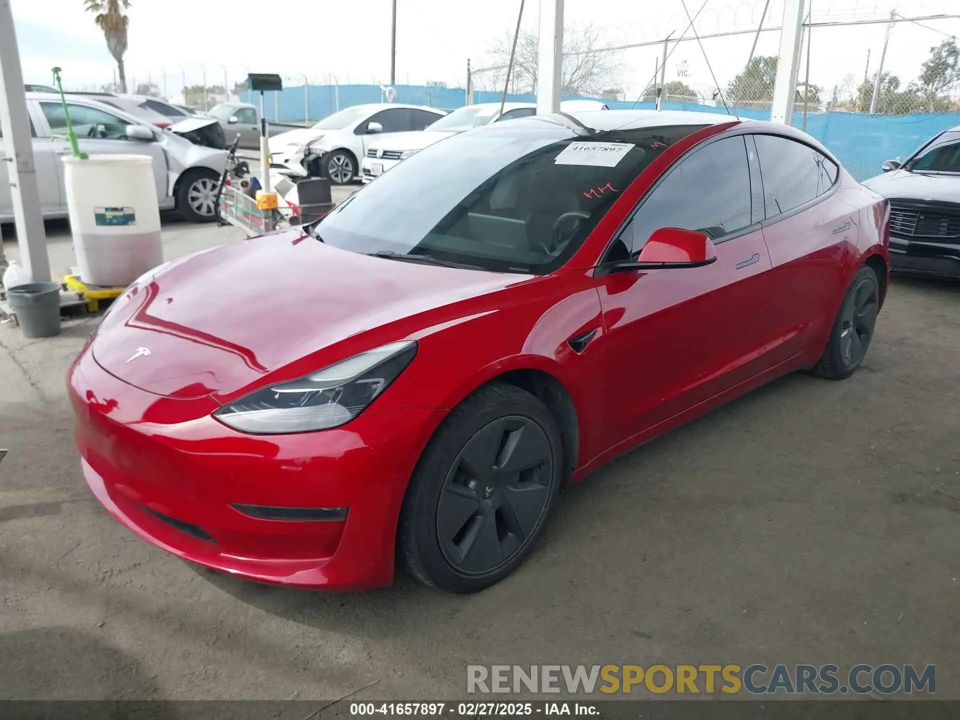 2 Photograph of a damaged car 5YJ3E1EA9PF452238 TESLA MODEL 3 2023