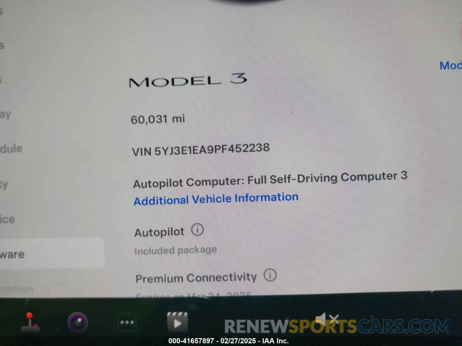 7 Photograph of a damaged car 5YJ3E1EA9PF452238 TESLA MODEL 3 2023