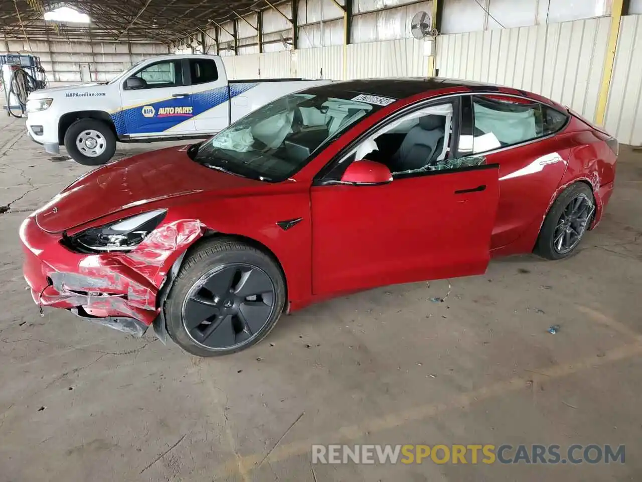 1 Photograph of a damaged car 5YJ3E1EA9PF452546 TESLA MODEL 3 2023