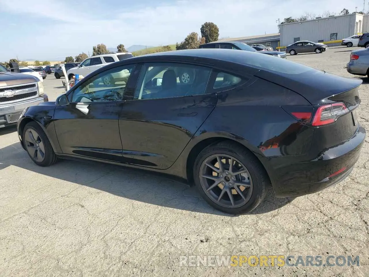 2 Photograph of a damaged car 5YJ3E1EA9PF453406 TESLA MODEL 3 2023