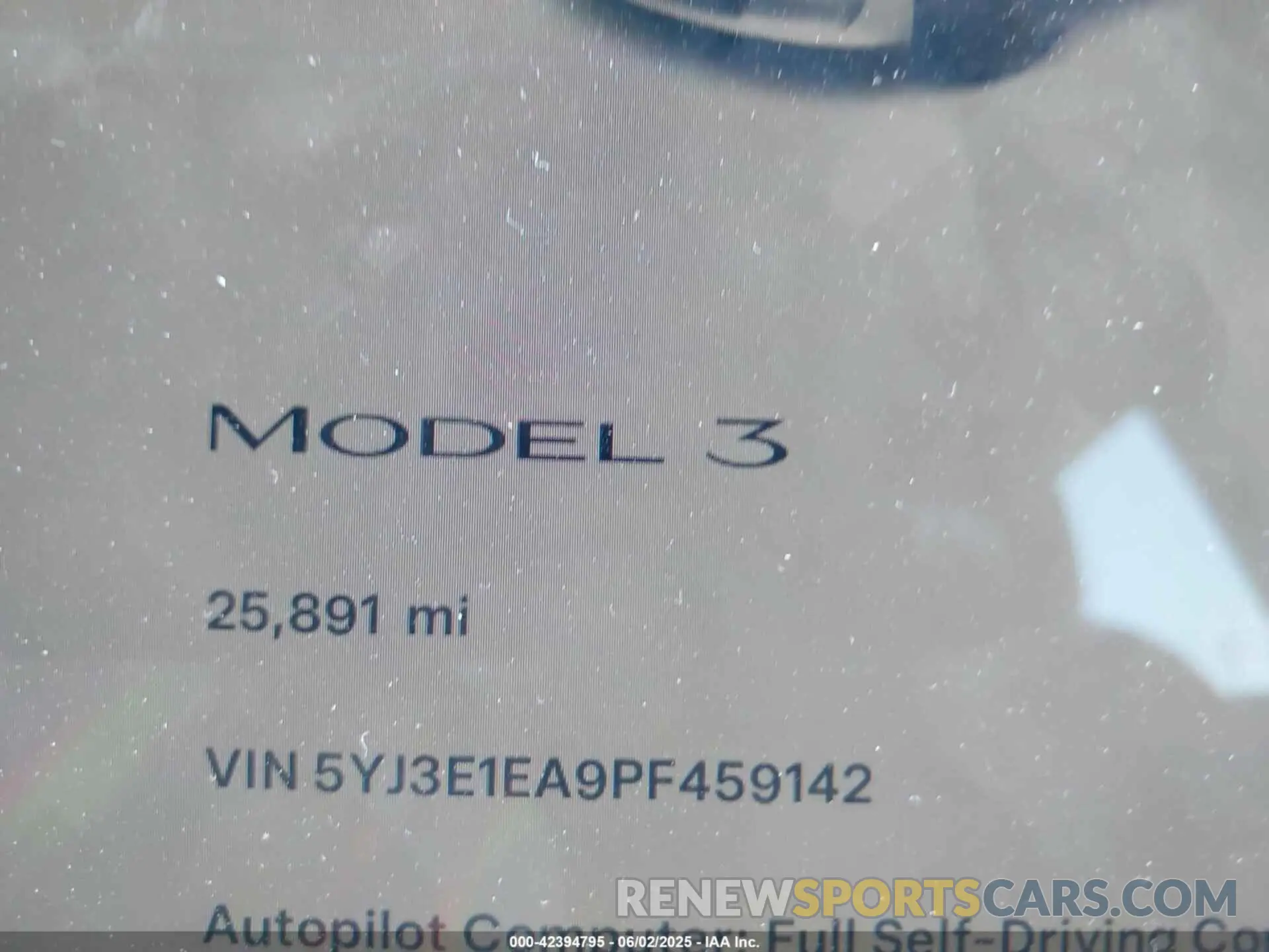 15 Photograph of a damaged car 5YJ3E1EA9PF459142 TESLA MODEL 3 2023