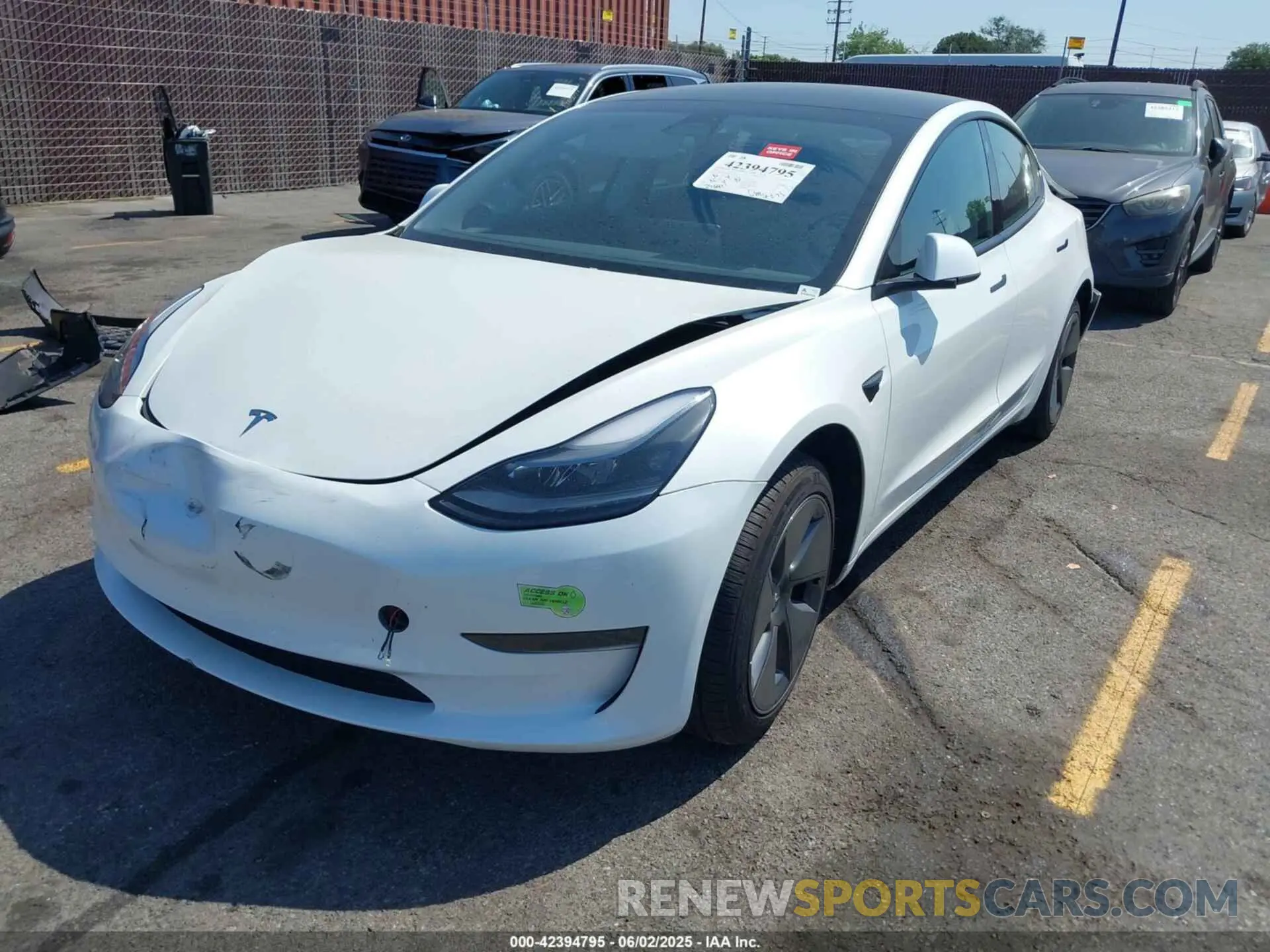 2 Photograph of a damaged car 5YJ3E1EA9PF459142 TESLA MODEL 3 2023