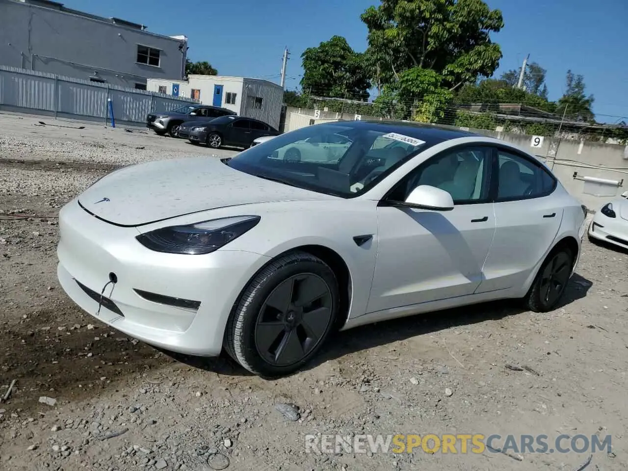 1 Photograph of a damaged car 5YJ3E1EA9PF500823 TESLA MODEL 3 2023