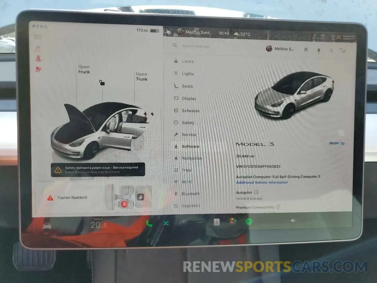 9 Photograph of a damaged car 5YJ3E1EA9PF500823 TESLA MODEL 3 2023