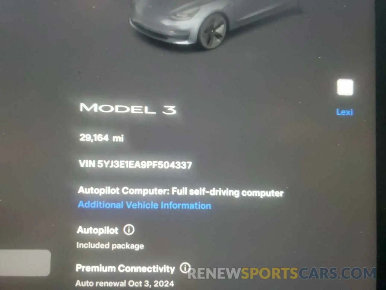 9 Photograph of a damaged car 5YJ3E1EA9PF504337 TESLA MODEL 3 2023