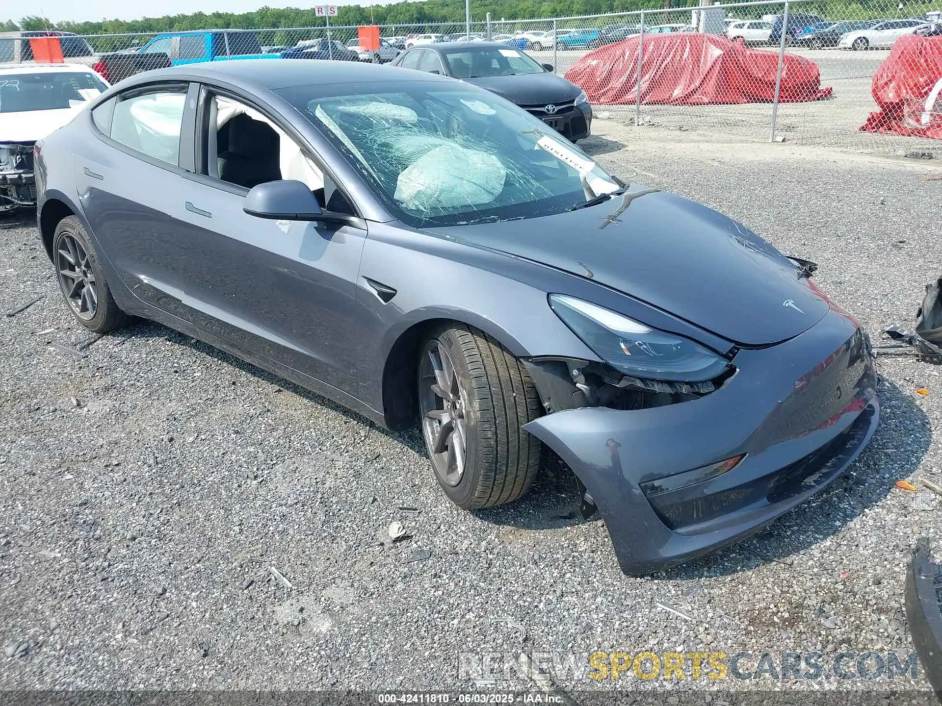 1 Photograph of a damaged car 5YJ3E1EA9PF510994 TESLA MODEL 3 2023