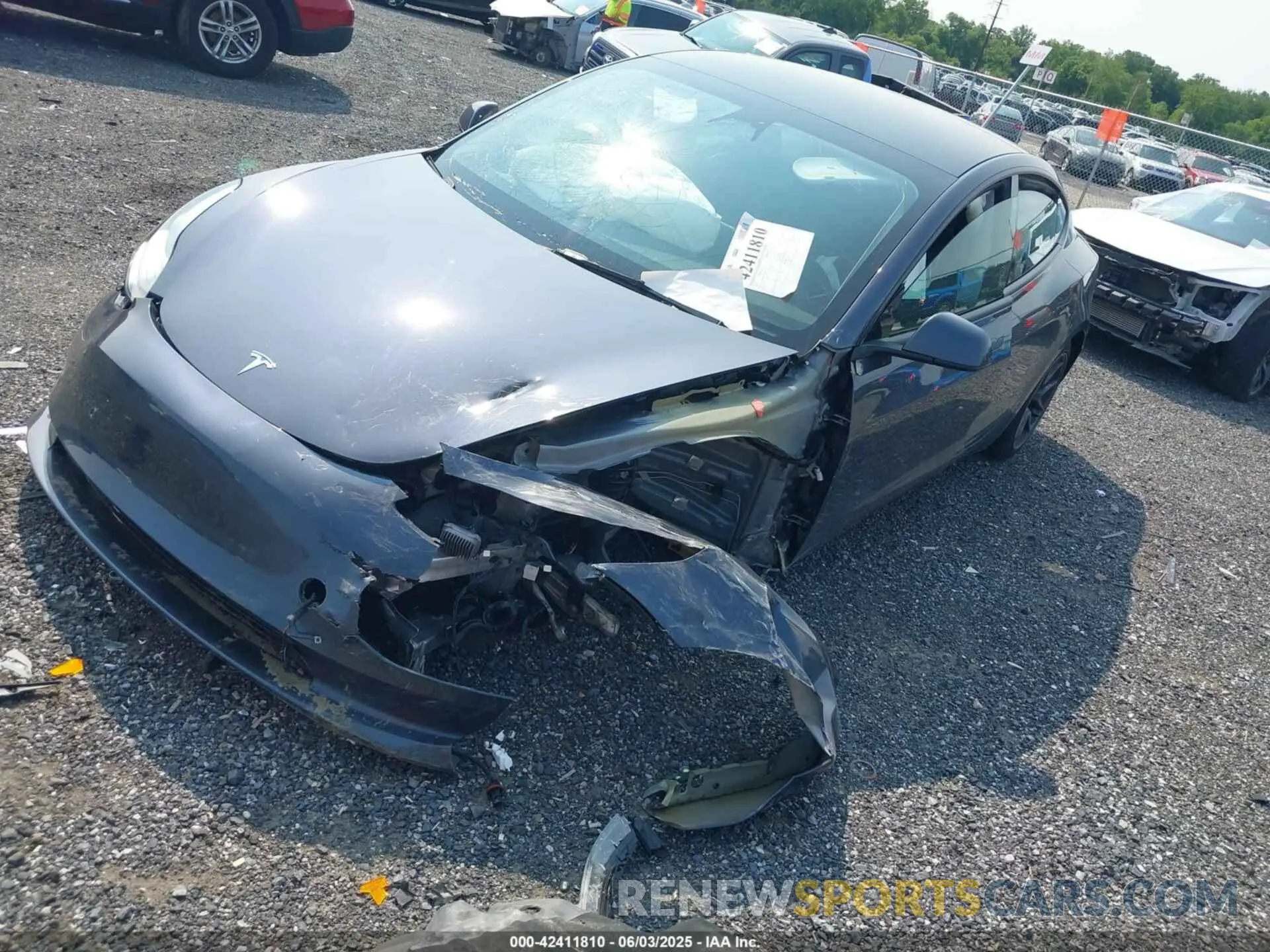 2 Photograph of a damaged car 5YJ3E1EA9PF510994 TESLA MODEL 3 2023